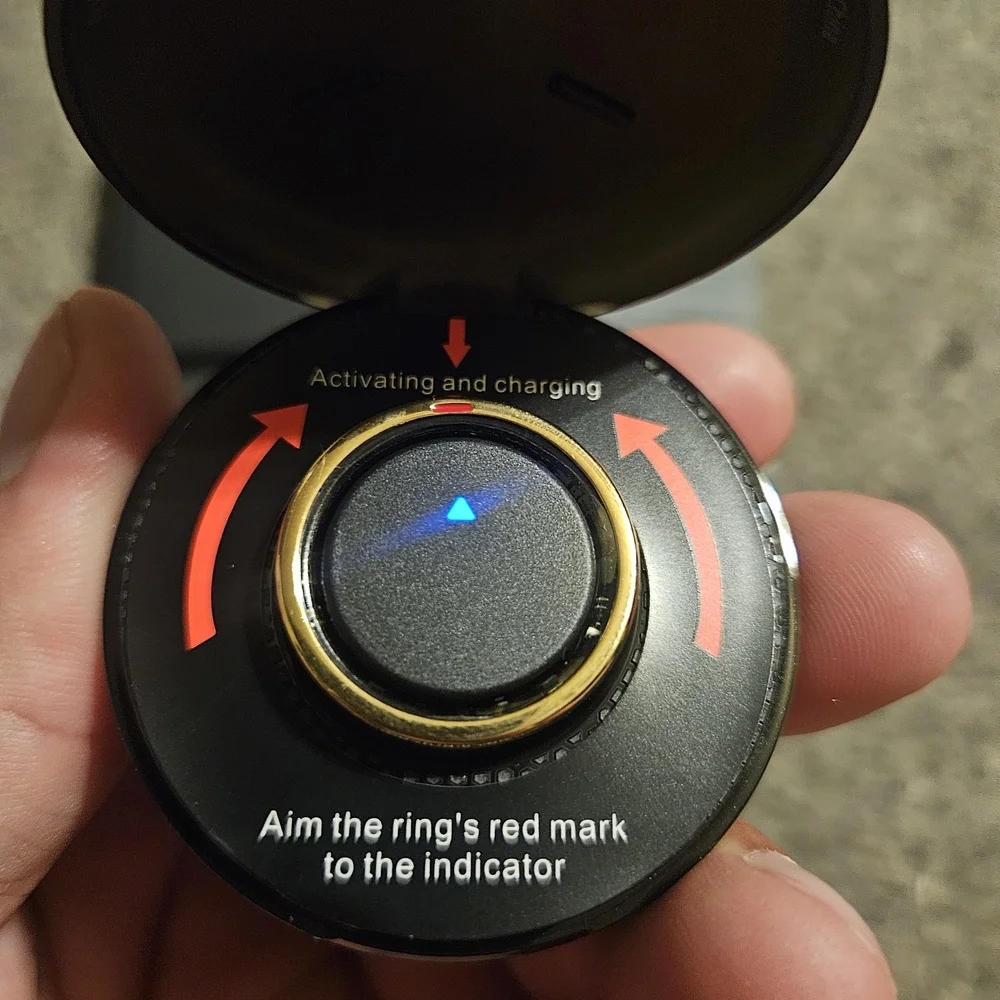 POBOVI Black Smart Ring